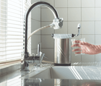 Thiết bị lọc nước lắp trên bồn rửa