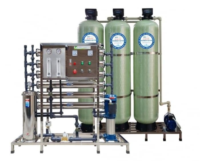 Hệ thống lọc nước tinh khiết KOSOVOTA 1500L/h HT1500/AT (PPR Hoặc UPVC) Màng Taptec + Hạt Cation Canature