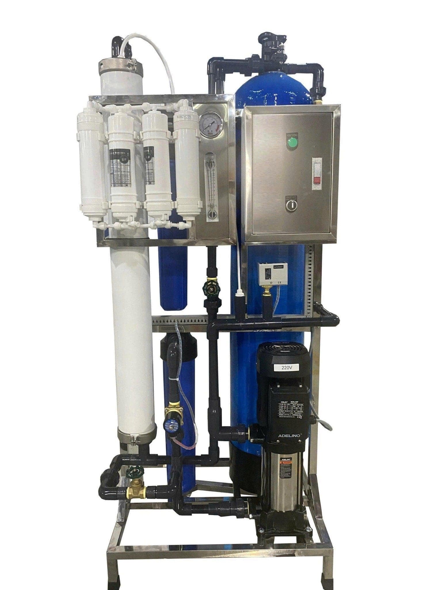 Máy lọc nước tinh khiết KOSOVOTA 200L/h HT200/VT.4040 (PPR Hoặc UPVC) Màng Taptec + Hạt Cation K-8 Thụy Điển
