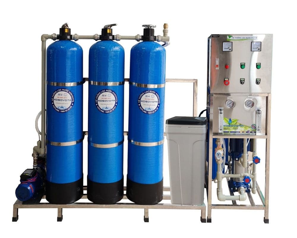 Máy lọc nước tinh khiết KOSOVOTA 500L/h HT500/VT (PPR Hoặc UPVC) Màng Taptec + Hạt Cation K-8 Thụy Điển